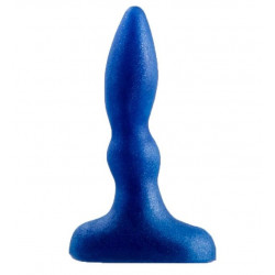 Синий анальный стимулятор Beginners p-spot massager - 11 см.
